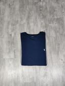 Pull Ralph Lauren Nid D'abeilles Bleu Marine Logo Brodé Blanc Taille XL Homme