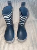 Bottes en caoutchouc bleu et blanc 21