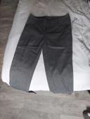 Pantalon tailleur gris chiné