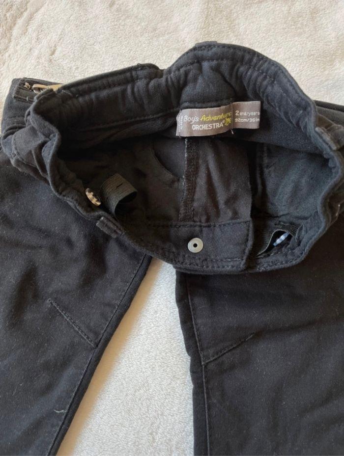 Pantalon noir réglable  2 ans garçon - photo numéro 2