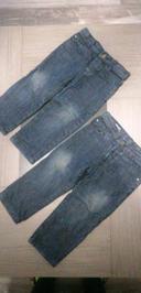 Lot jeans droit jumeaux