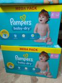 Pampers baby dry taille 4 2 cartons