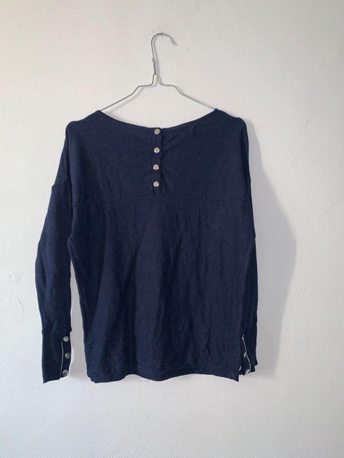 Pull bleu femme taille 38 - photo numéro 2