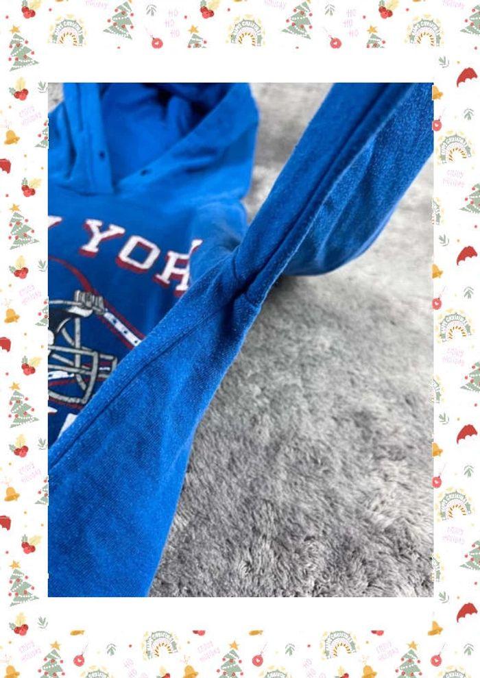 👕 Sweat à capuche Veste University Rare Vintage y2k 90s 2000s New York Giants bleu Taille S 👕 - photo numéro 10