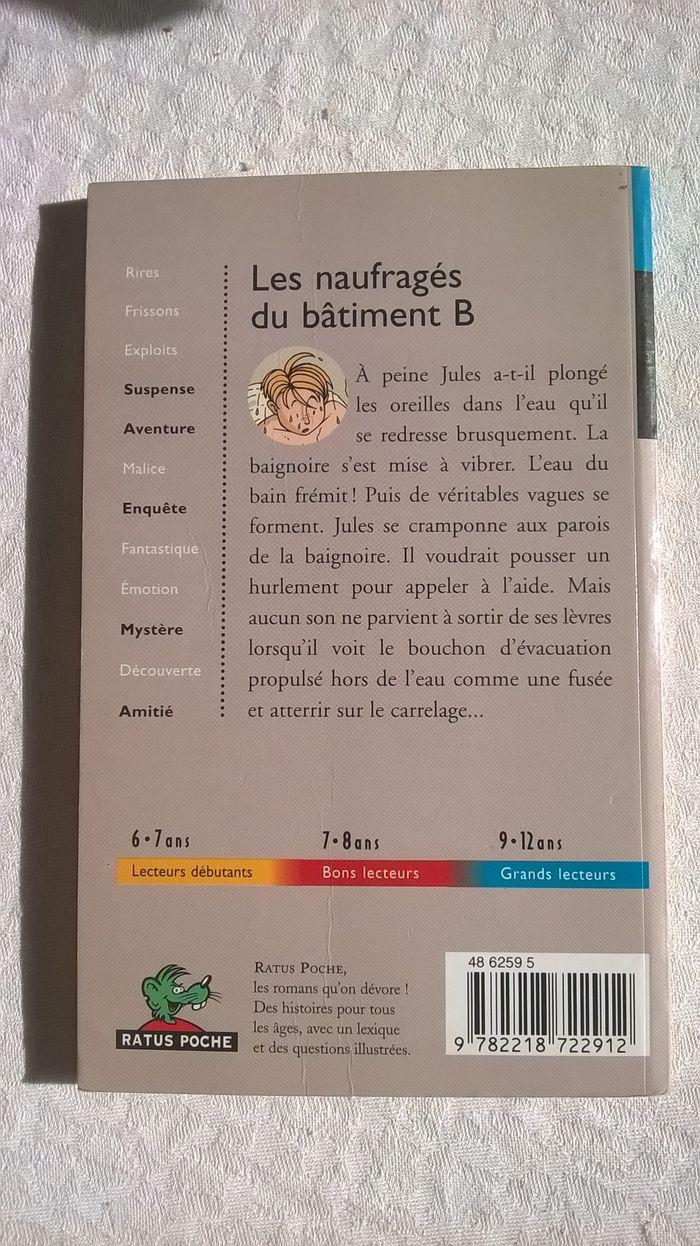 Livre pour enfant "Les naufragés du bâtiment B" - photo numéro 2