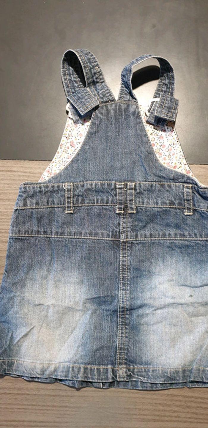 Robe salopette en jeans 18 mois - photo numéro 2