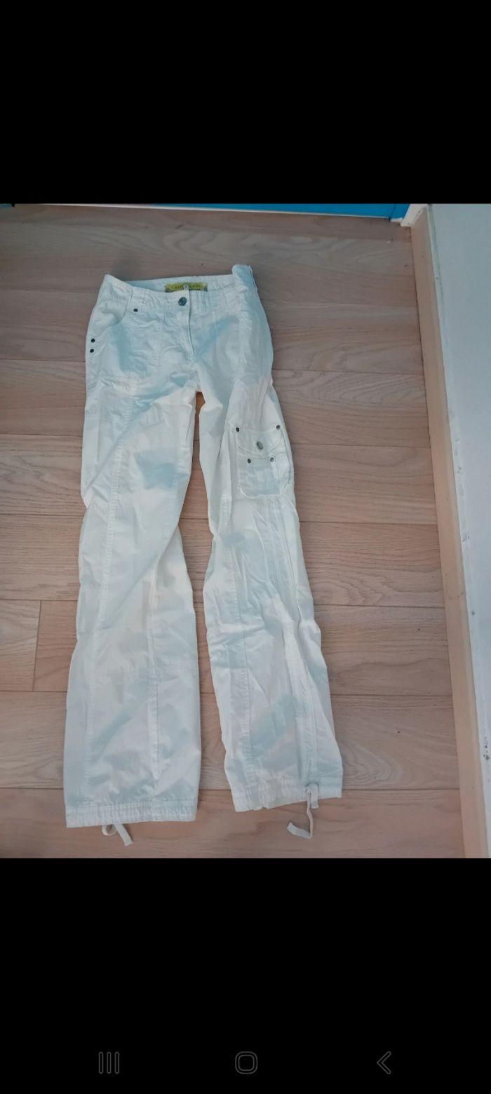 Pantalon blanc 36 cache cache - photo numéro 1