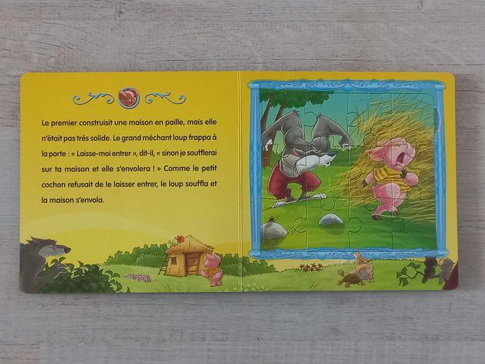 livre puzzles "les trois petits cochons" - photo numéro 3