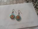 Boucle d'oreille turquoises