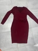 Robe grossesse bordeaux taille M