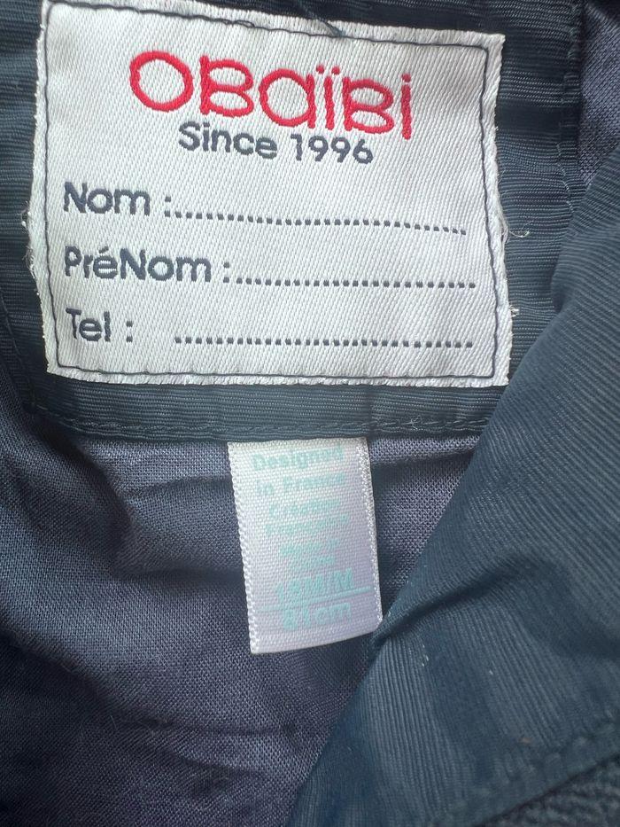 Veste coupe vent Obaibi bleu  taille 18 mois - photo numéro 3