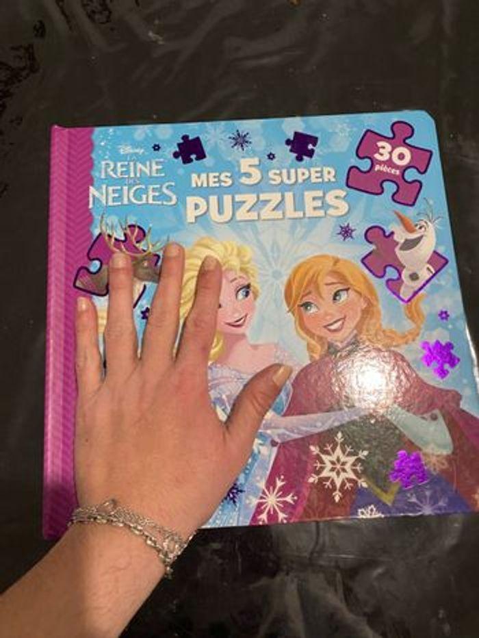 Livre puzzle 5 puzzle 30 pièces reine des neige frozen II Disney - photo numéro 10