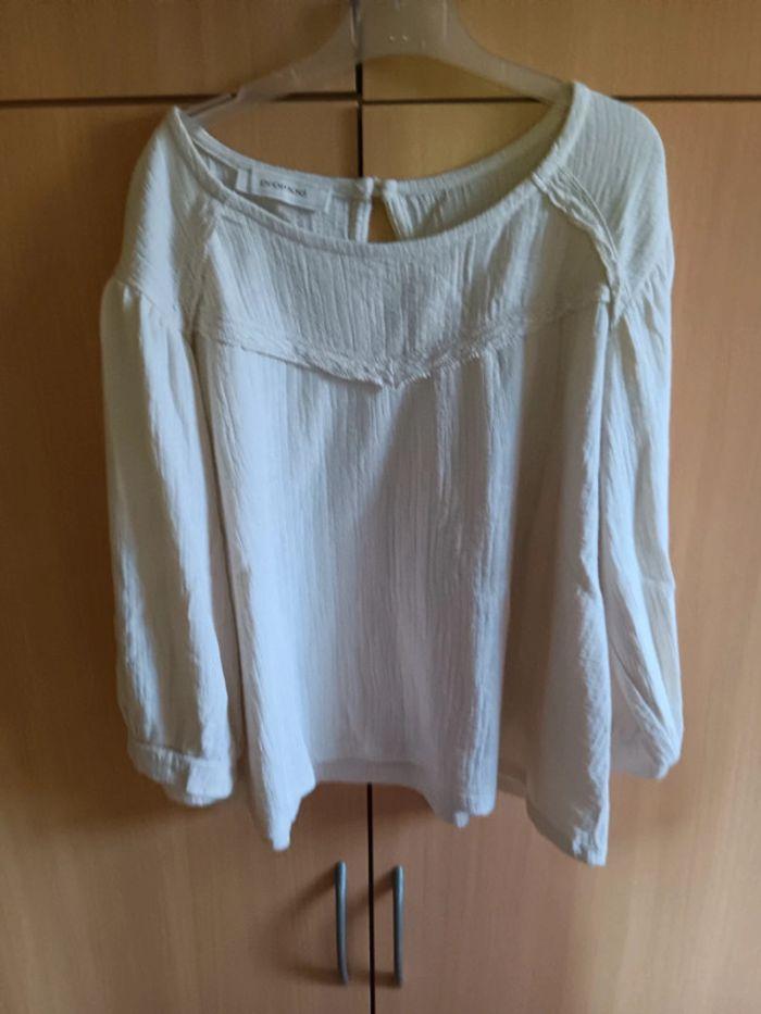 Blouse Promod beige manches 3/4 - photo numéro 1