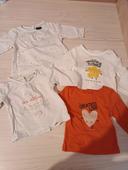 Lot de 4 t-shirt manches longues