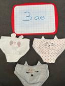 Lot de 3 culottes 3 ans