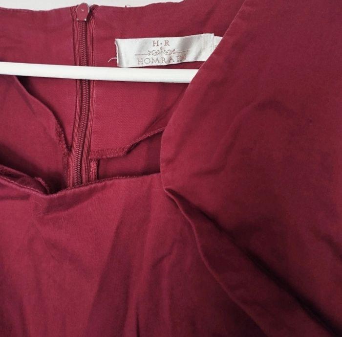 Robe rétro vintage Bordeaux T. XL - photo numéro 5