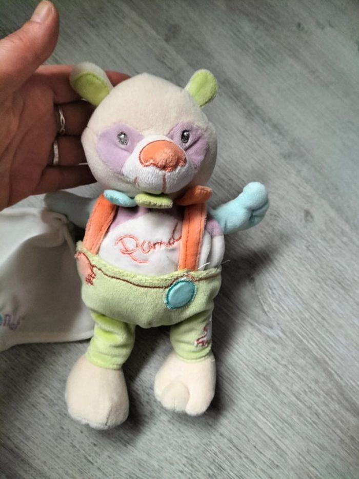 Doudou peluche koala avec son doudou mouchoir multicolore Baby Nat - photo numéro 2