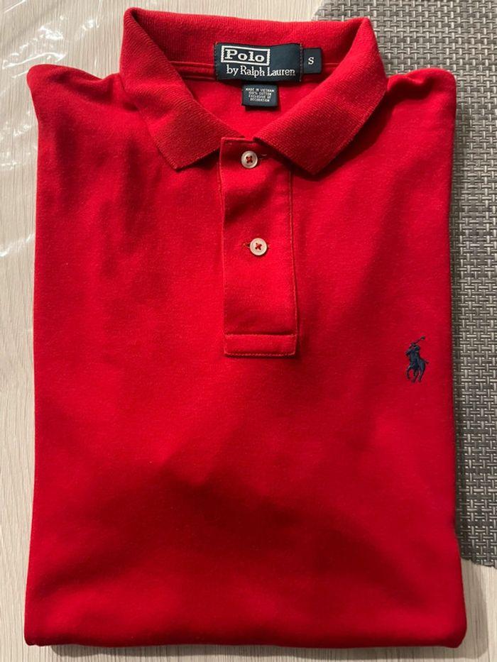 Polo rouge Ralph Lauren T 40 T S  us : T41 T42 - photo numéro 1