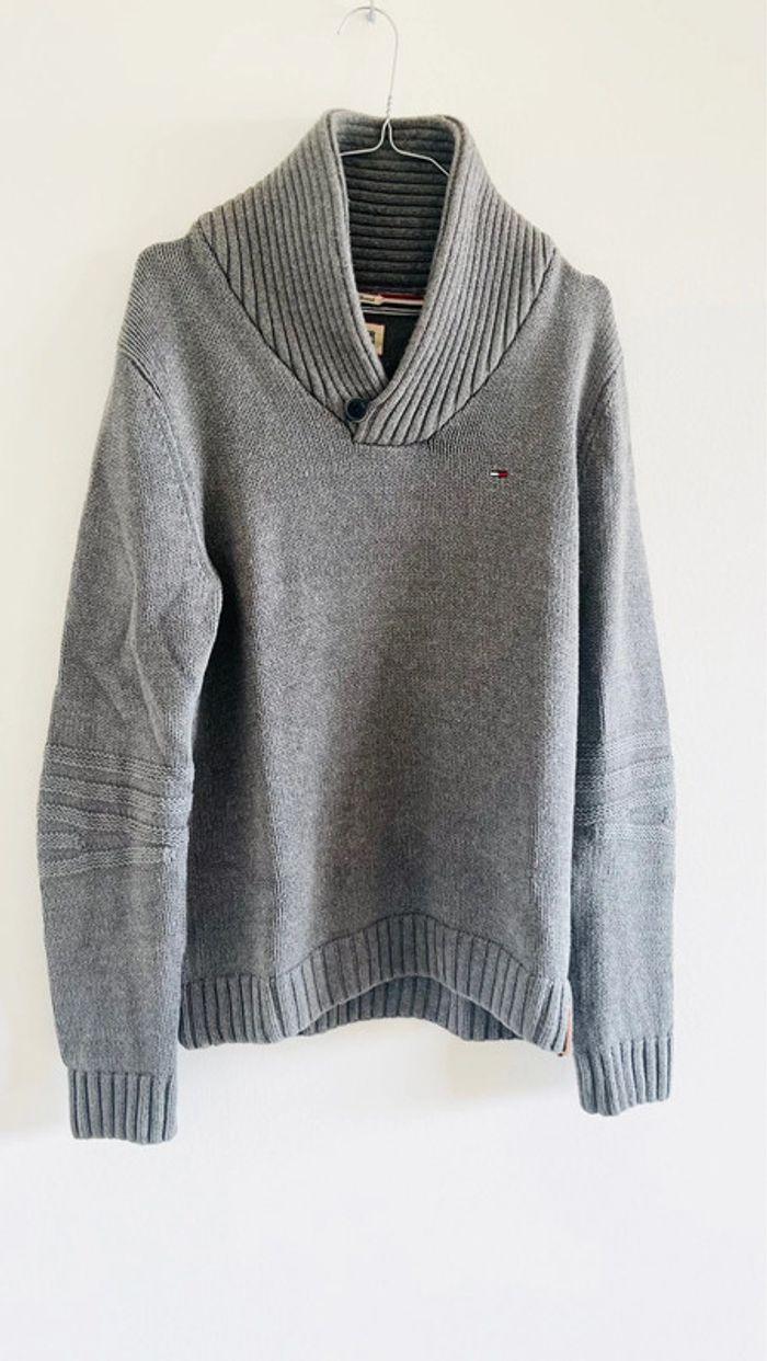 Pull gris homme Tommy Hilfiger - photo numéro 2