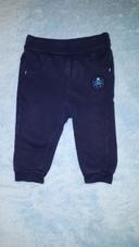 Pantalon de jogging garçon bleu Mes Petits Cailloux 12 mois