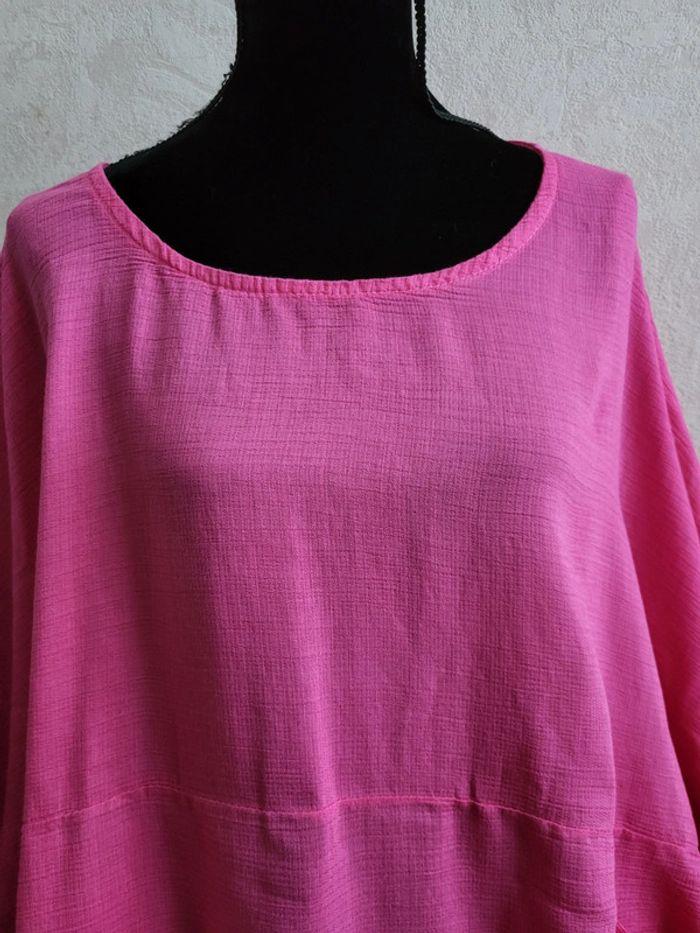 Blouse loose rose taille 58 - photo numéro 4