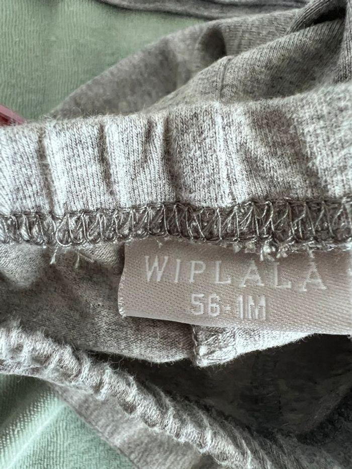 Ensemble gris manches longues Wiplala taille 1 mois - photo numéro 5