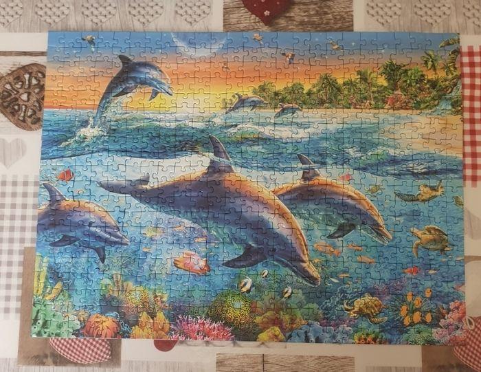 Puzzle  dauphins  500  pièces - photo numéro 3