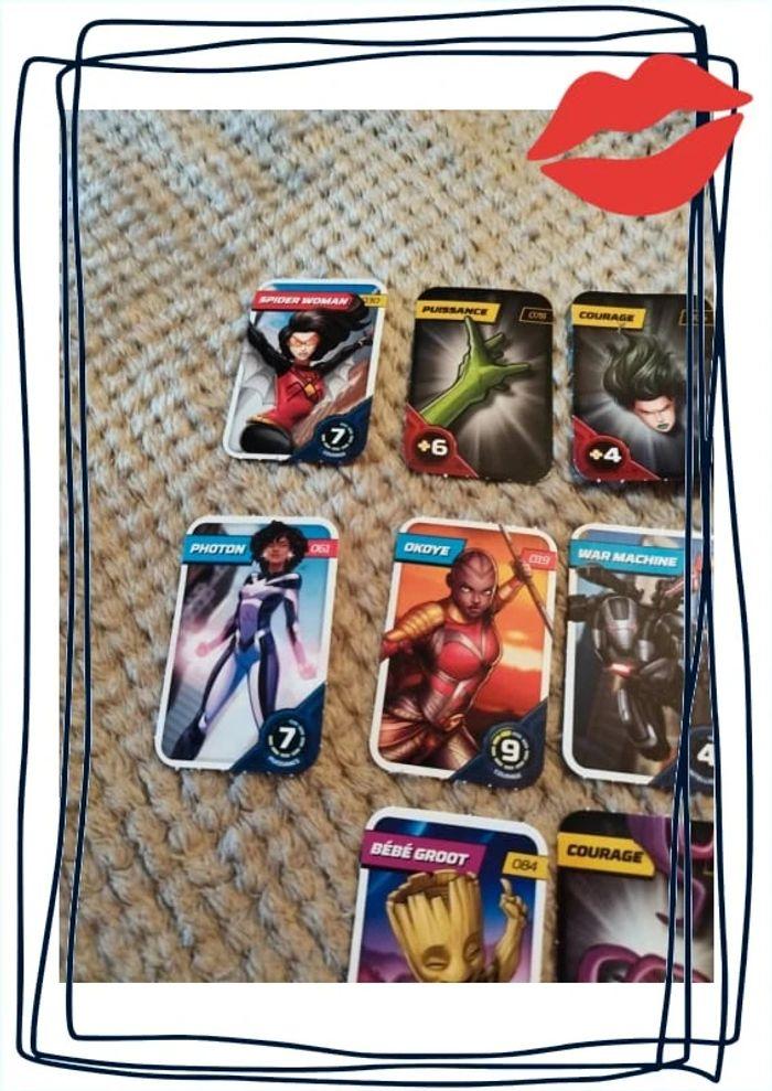 Lot 8 cartes de collection Marvel Avengers - photo numéro 8