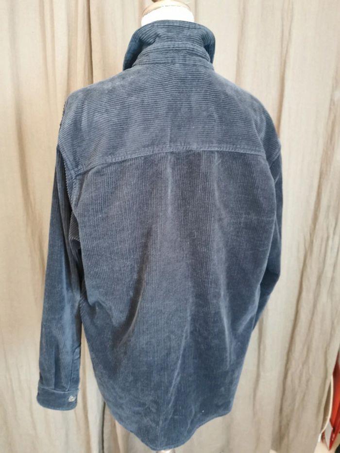 Veste côtelé gris foncé homme Zara taille L - photo numéro 3