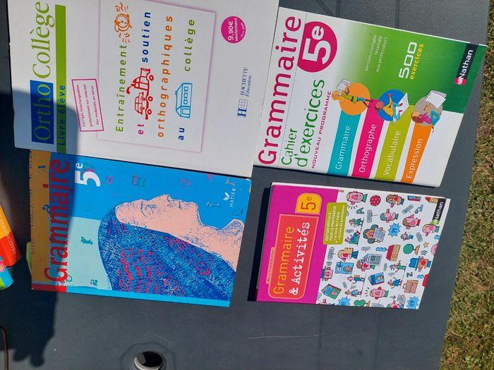 Lot de 4 livres Grammaire français collège 5eme