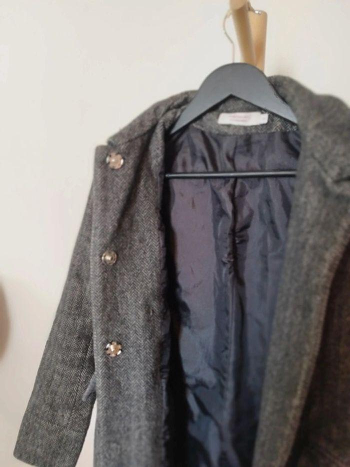 Comptoir Des Cotonniers Manteau long en laine Gris anthracite - photo numéro 8