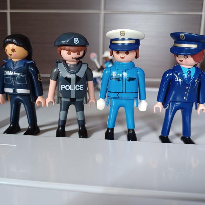 Lot playmobil 71092 policier et quad +autres policiers et moto - photo numéro 3