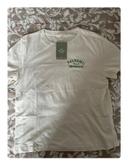 Tee shirt beige avec broderie verte | H&M