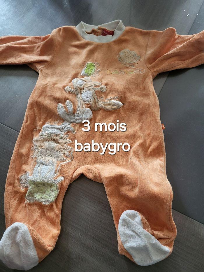 Lot 8 pyjamas babygros garçon 3 mois - photo numéro 4