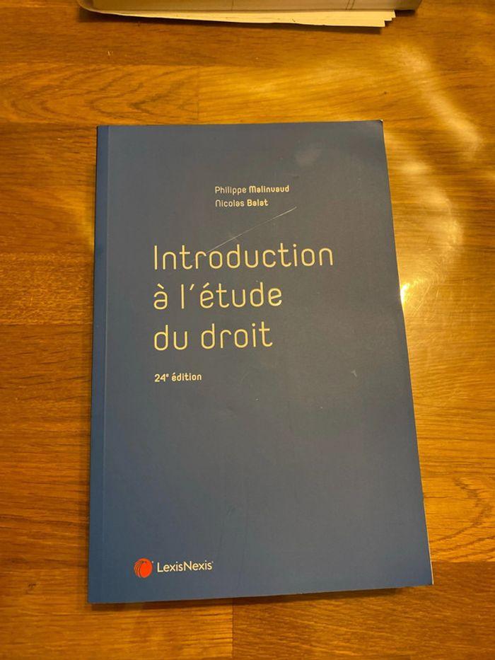 Introduction à l’étude du droit