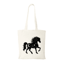 Tote bag equestre, cheval, poney celeste, sac fourre tout