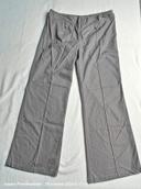 Pantalon large femme gris taupe