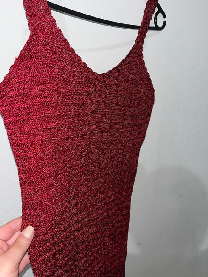 Magnifique robe rouge bordeaux taille 3 - photo numéro 1