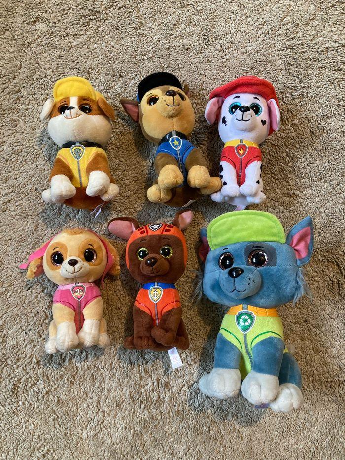 Lot de 6 Peluches Pat Patrouille Ty - photo numéro 1