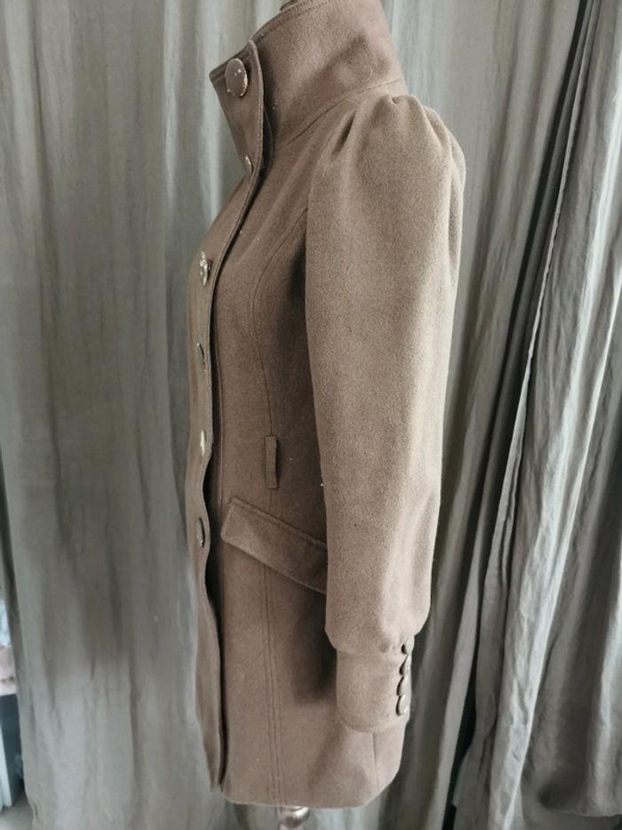 Manteau long femme hiver marron ichi taille XS - photo numéro 2