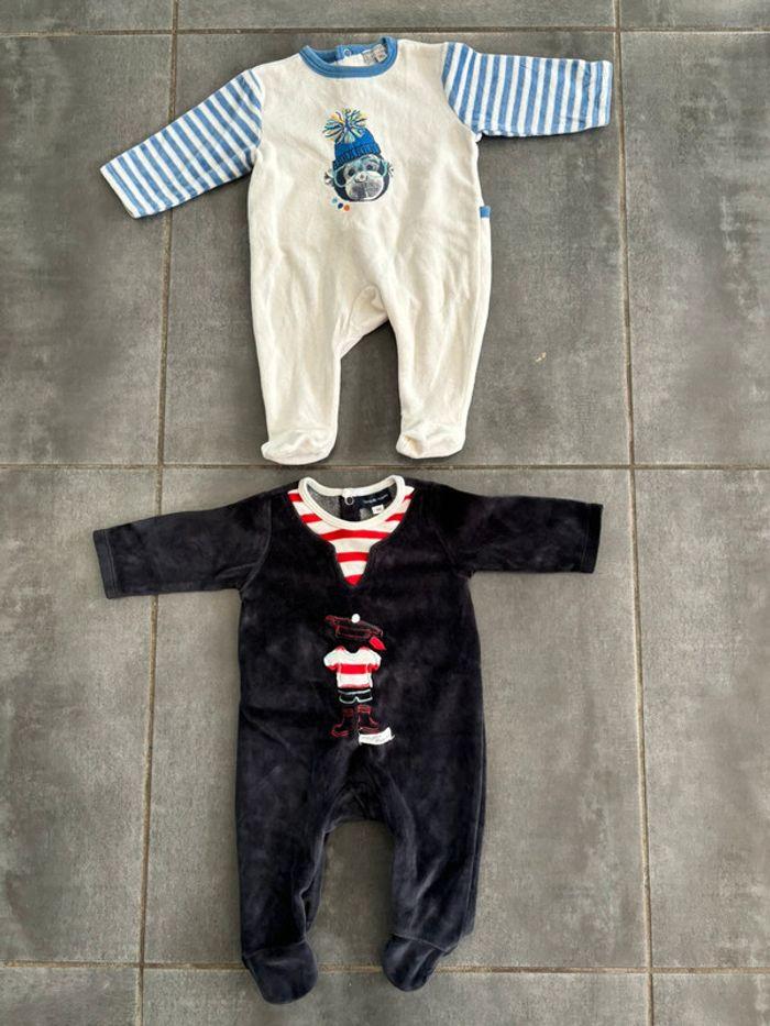 Lot de 4 pyjamas naissance et Taille 1 mois - photo numéro 4