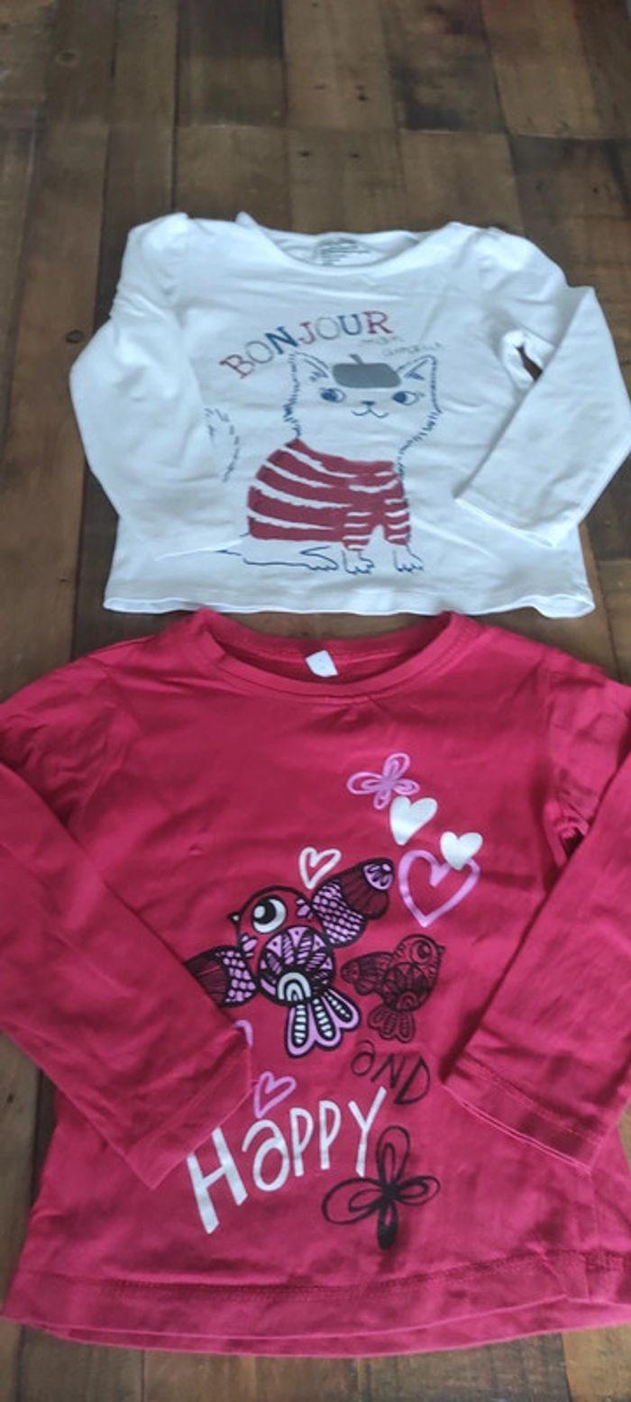 Lot de 2 T-shirt manches longues 3 ans - photo numéro 2