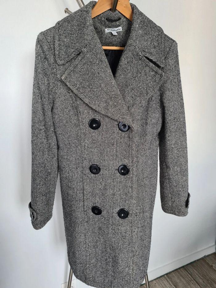 Manteau 3/4 gris femme 40 - photo numéro 3