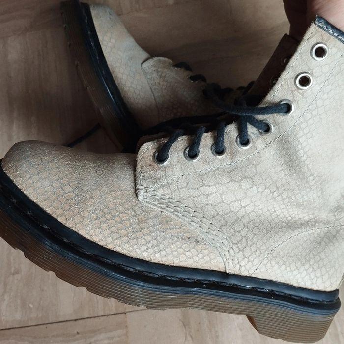 Dr.martens taille 36 daim effet python crème - photo numéro 7