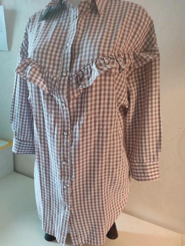 Chemise longue à carreaux taille M 💝 - photo numéro 6