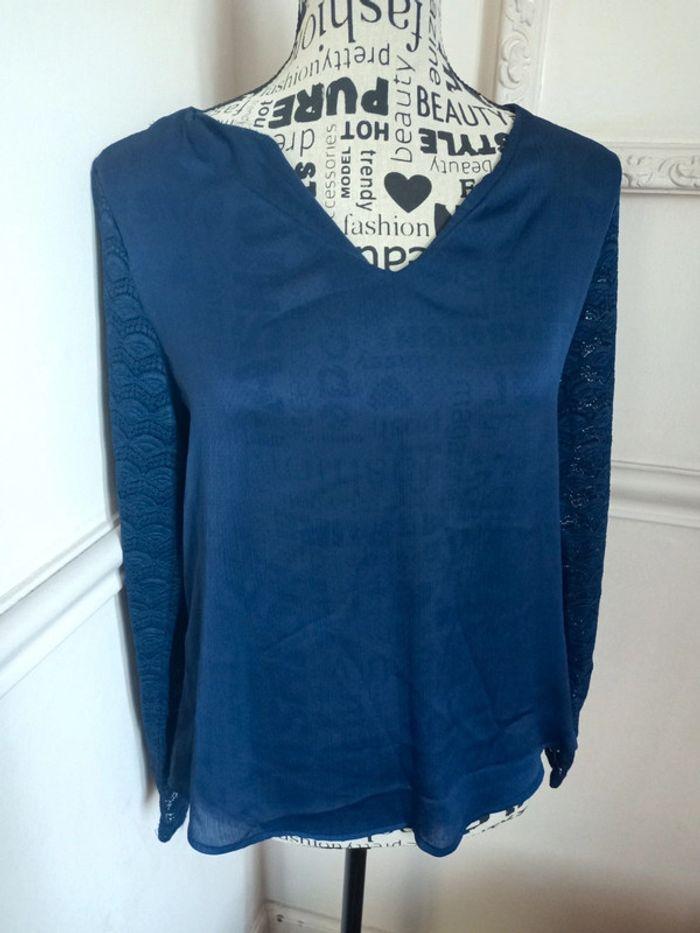 Blouse viscose bleu marine - photo numéro 1