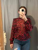 Blouse noir et rouge pimkie xs/s