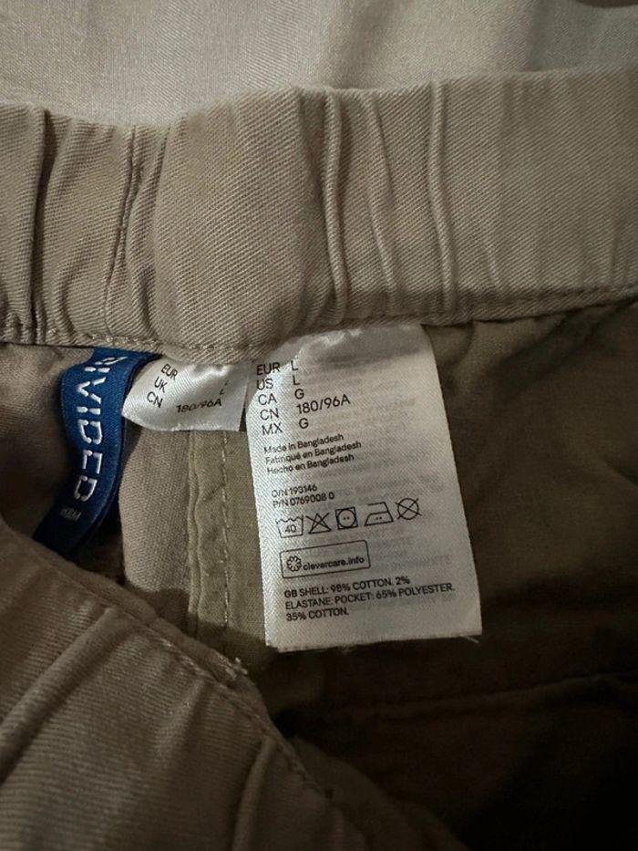 Pantalon cargo beige h&m taille L - photo numéro 3