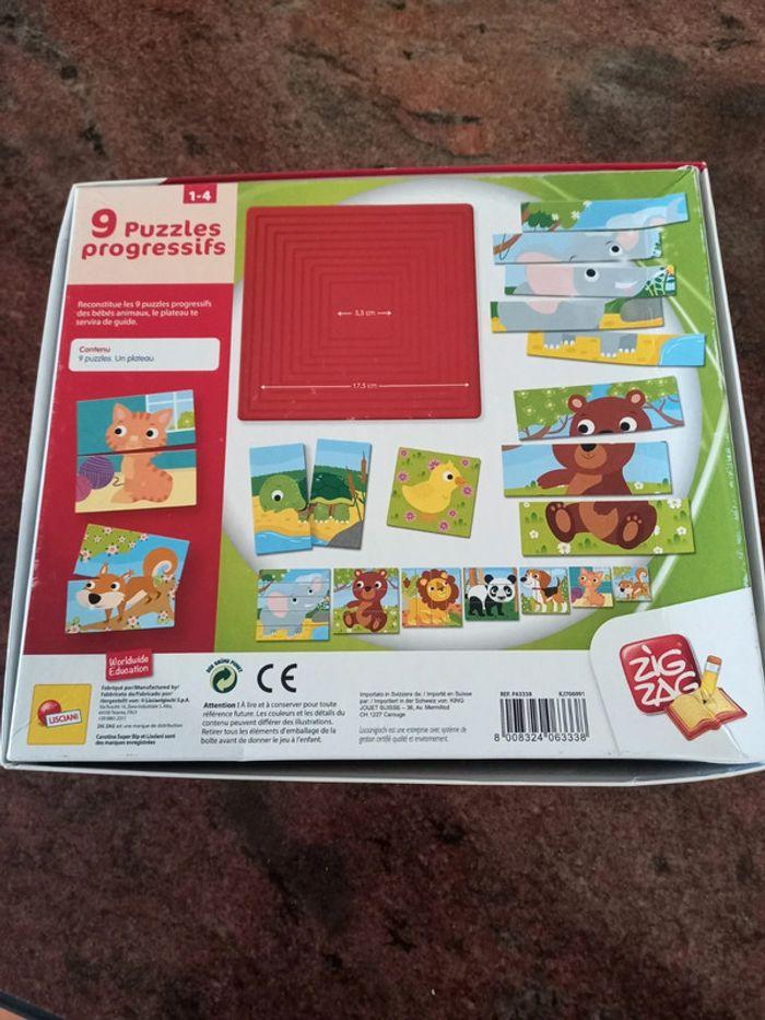 9 puzzles progressif 1-4 ans - photo numéro 2