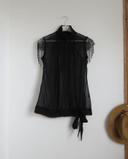 Blouse transparente Noire